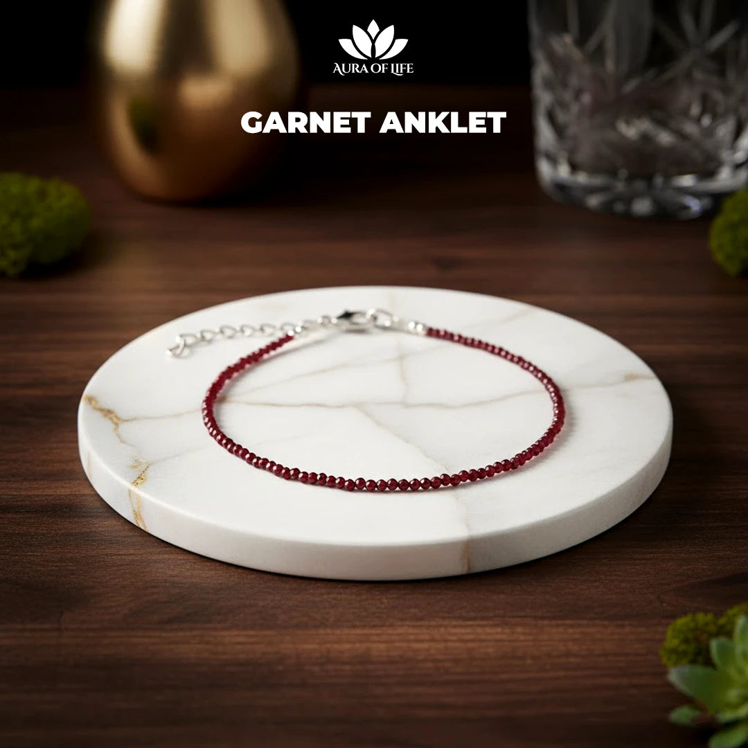 Garnet Anklet