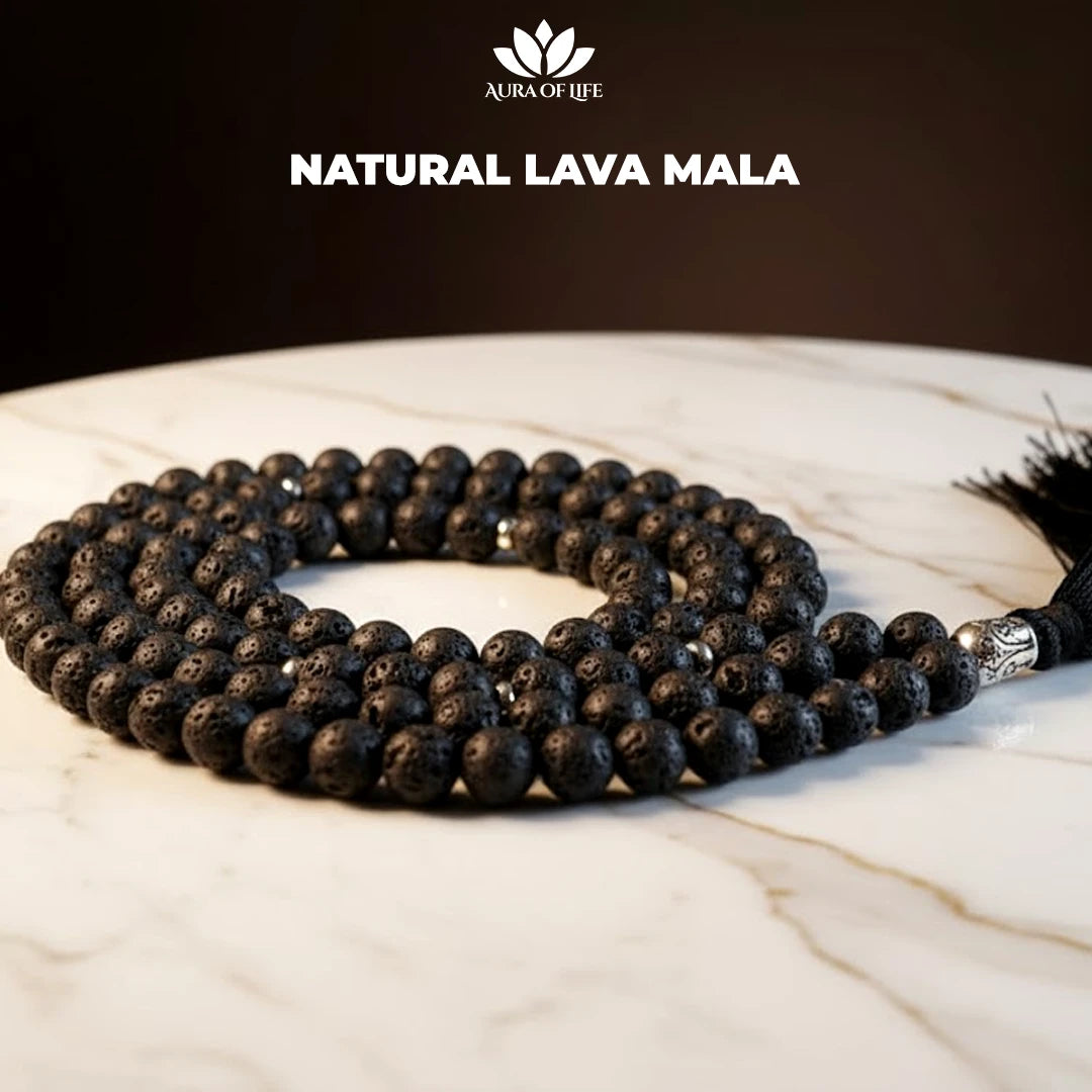 Natural Lava Mala