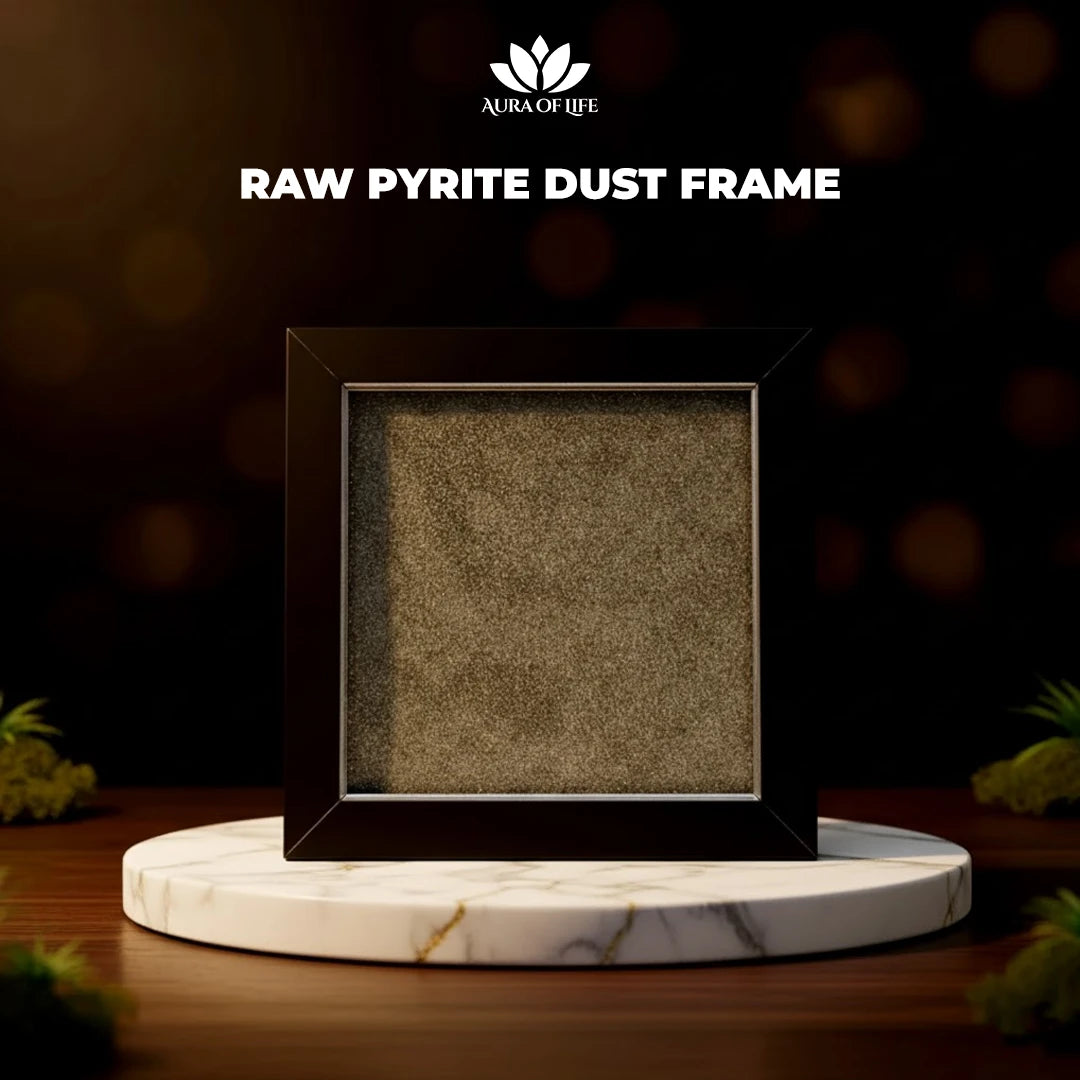 Raw Pyrite Dust Frame
