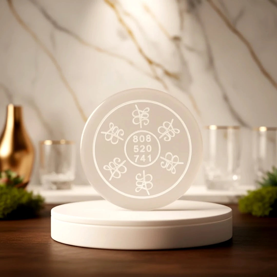 Zibu Coin Selenite Plate