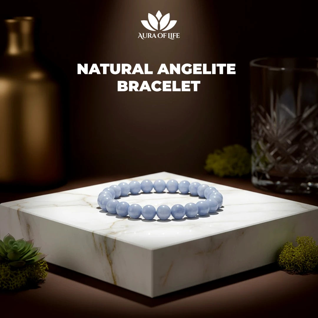 Natural Angelite Bracelet