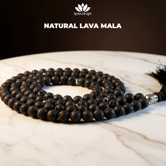 Natural Lava Mala