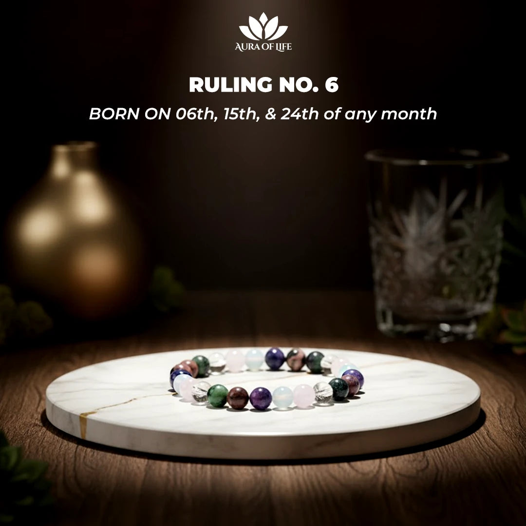 Ruling No. 6 Numerology Bracelet